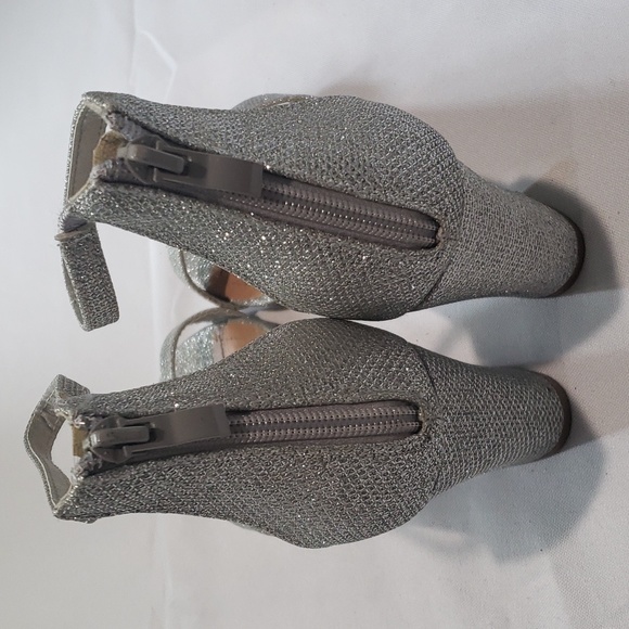 Silver Open Toe Heels - Picture 8 of 13